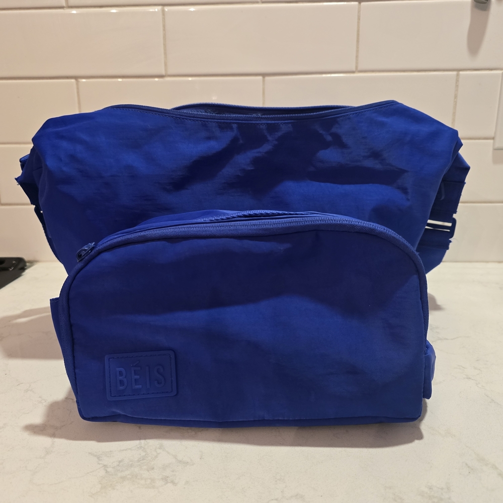 BEIS Catchall And Toiletry In Cobalt